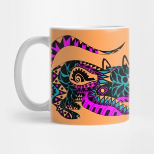 orange halloween possum opossum ecopop Mug